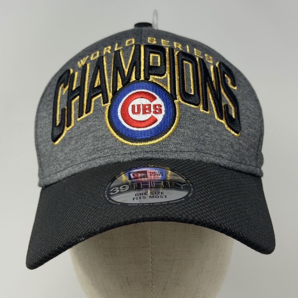 New Era Chicago Cubs 2016 World Series Champions 39THIRTY Hat OSFM New